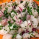Zoom sur un ceviche de cabillaud