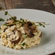 Zoom sur un risotto aux champignons